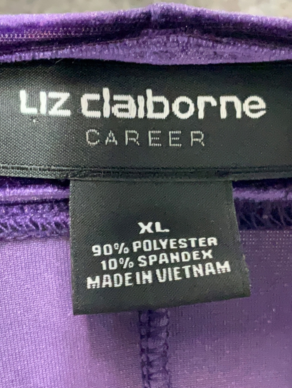 Liz Claiborne Women's Boatneck Velour Top Shirt - Picture 8 of 8